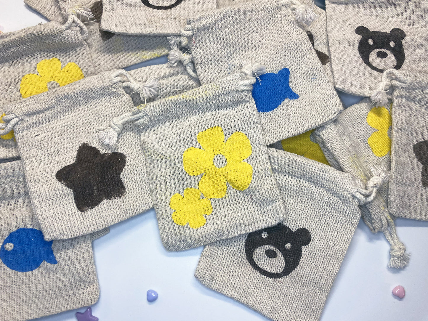 Animal Crossing Inspired Drawstring Bag