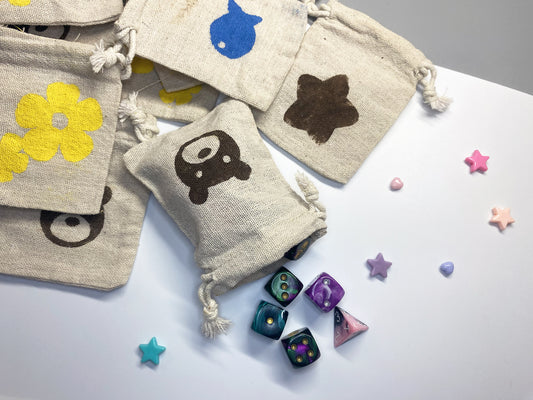 Animal Crossing Inspired Drawstring Bag